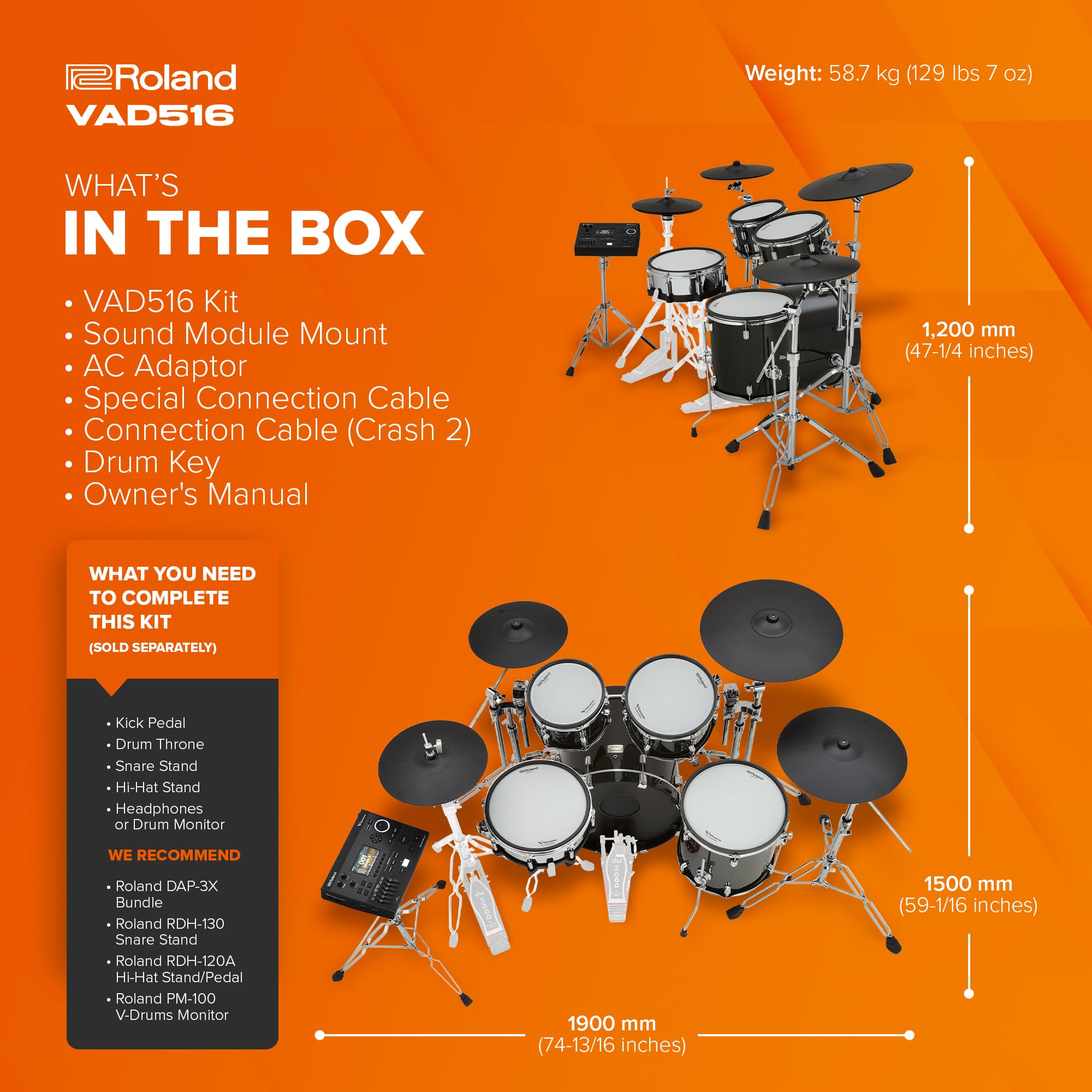 DaDaWa Selected from Sister Drum 非売品 プロモ Amazon.com: Roland VAD516 V-Drums | 5 Series Flagship V-Drum Kit